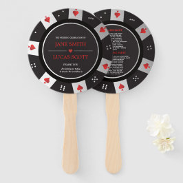 Leque Poker Chip Las Vegas Casino - Programa de Casament