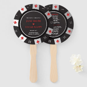 Leque Poker Chip Las Vegas Casino - Programa de Casament