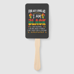 Leque Por Enquanto Eu Estiver Preto, Sou T-Shirt Históri