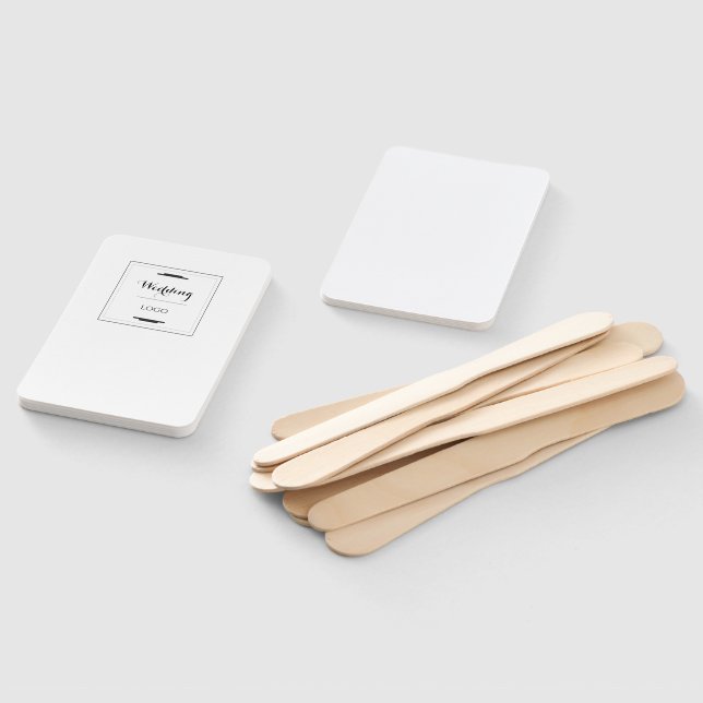 Leque Presente Personalizado de Casamento Moderno e Eleg (Desmontado)