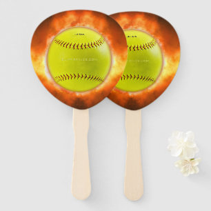 Leque Presentes gays do Softball artístico em chamas da