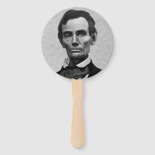 Leque Presidente Abraham "Abe" Lincoln Portrait