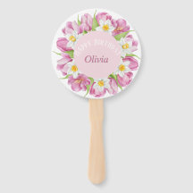 Primavera Aniversário de criança de ventilador col