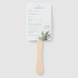 Leque Programa Azul Verde para o Jardim Romântico das Vi