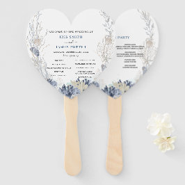 Leque Programa Boho Beach Destination Hampton Wedding