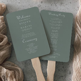Leque Programa Boho Green Wedding