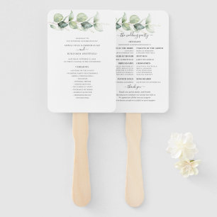 Leque Programa Botânico Eucalyptus Greenery Weding