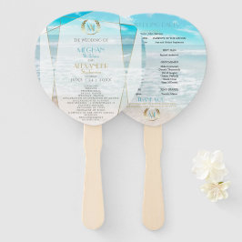 Leque Programa Casamento | Praia Geométrica do Monograma