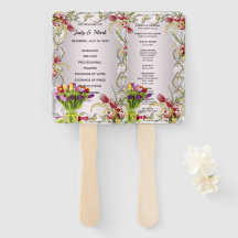 Programa Colorido de Casamento Floral de Tulip