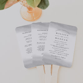 Leque Programa da Noite de Casamento Nebulosa