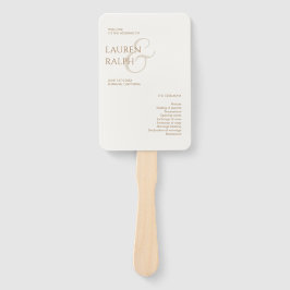 Leque Programa de Boas-vindas Taupe e Ivory Monograma