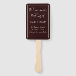 Leque Programa de Casamento Agradável