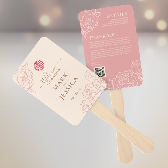 Leque Programa de Casamento Bilíngue Vietnamita e Obriga (Criador carregado)