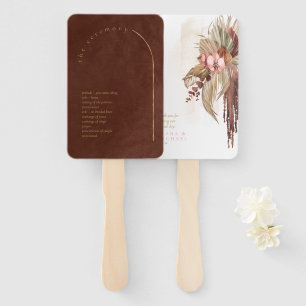 Leque Programa de Casamento Boho Oasis Burnt Umber ID959