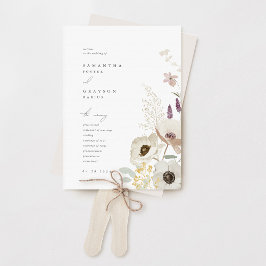 Leque Programa de Casamento Botânico