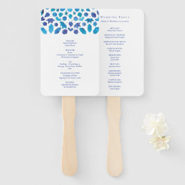 Leque Programa de Casamento com Azulejo Mediterrâneo em 