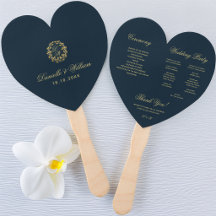 Programa de Casamento com Monograma em Grinalda Do