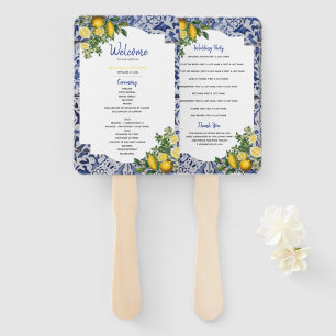 Leque Programa de Casamento de Azulejos Portugueses para