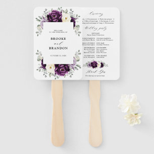 Leque Programa de Casamento de Casamentos Brancos com Am