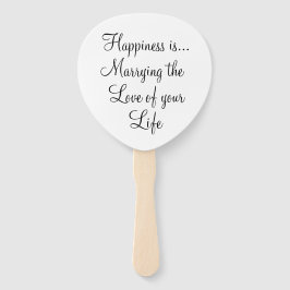 Leque Programa de Casamento de Citações da Tipografia Br