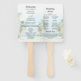 Leque Programa de Casamento de Destino de Praia Tropical