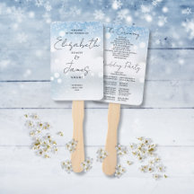 Programa de Casamento de Inverno com Flocos de Nev