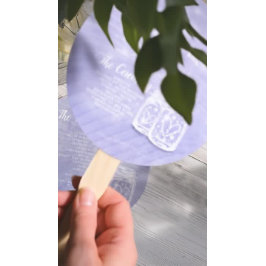 Leque Programa de Casamento de Luzes de Corda Mason Jars