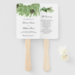 Leque Programa de Casamento de Pinus de inverno