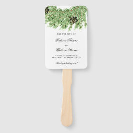 Leque Programa de Casamento de Pinus de inverno