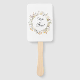 Leque Programa de Casamento de Prados de Peach Terracott