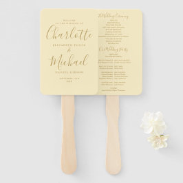 Leque Programa de Casamento de Script de Assinatura Amar