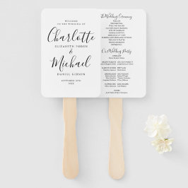 Leque Programa de Casamento de Script de Assinatura Pret