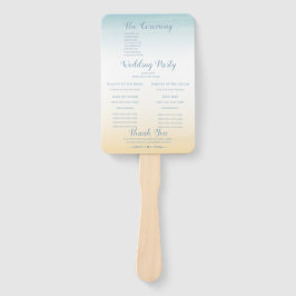 Leque Programa de Casamento de Tema à beira-mar Conjunto