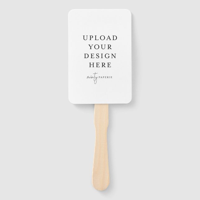 Leque Programa de Casamento de Ventiladores de 4" x 6" (Frente)