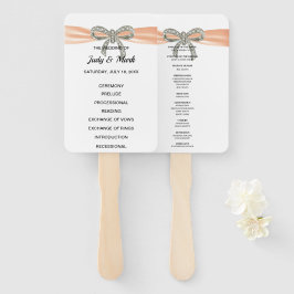 Leque Programa de Casamento do Arco Orange Diamond