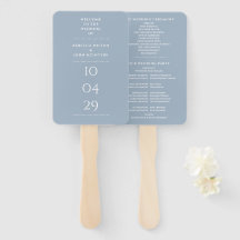 Programa de Casamento Dusty Blue para Data Especia