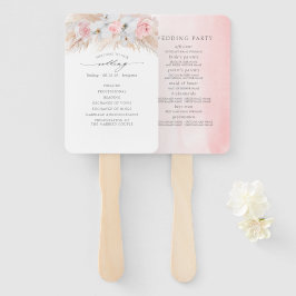 Leque Programa de Casamento Exótico para Orquídeas Branc