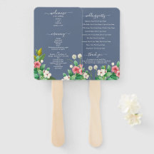 Programa de Casamento Flores Silvestres Periwinkle