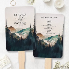 Leque Programa de Casamento Floresta de Pinheiros da Mon