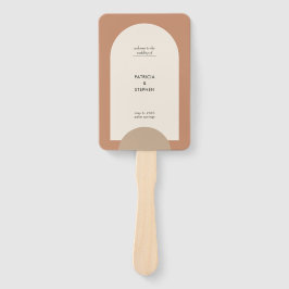 Leque Programa de Casamento Geométrico do Arch Modern Bo