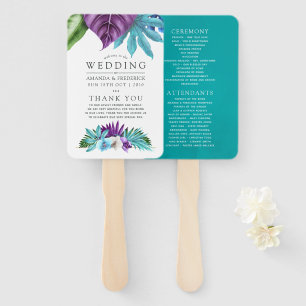 Leque Programa de Casamento Geométrico para Orquídeas Tr