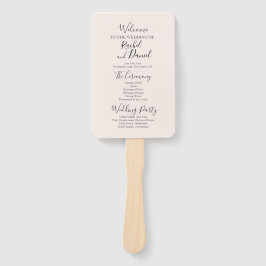 Leque Programa de Casamento Moderno