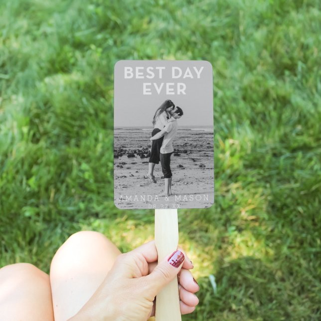 Leque Programa de Casamento Moderno Fãs do Melhor Dia co (Criador carregado)