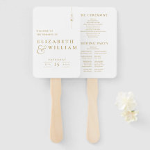 Programa de Casamento Monograma Minimalista Elegan
