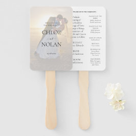 Leque Programa de Casamento Personalizado