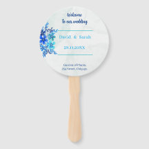 Programa de Casamento Personalizado Azul das Flore
