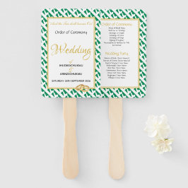 Leque Programa de Casamento Personalizado Cristão NIGÉRI