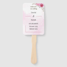 Programa de Casamento Personalizado Elegante Rosa