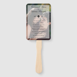 Leque Programa de Casamento por Sobreposição de Fotos Mo