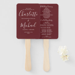 Leque Programa de Casamento Rosewood Pink Signature Scri